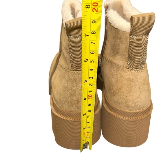 SM NEW YORK Women's Tan Ankle platform Boots size 8 Medium - Picture 6 of 10